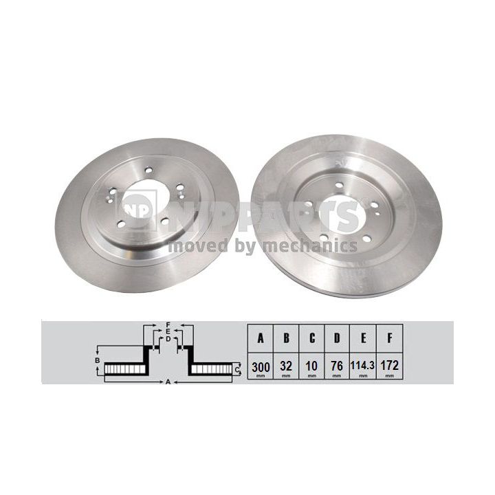 Stabdžių diskas NIPPARTS N3310311