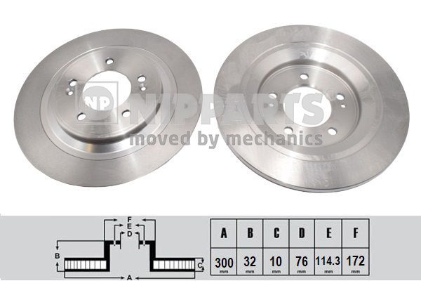 Stabdžių diskas NIPPARTS N3310311