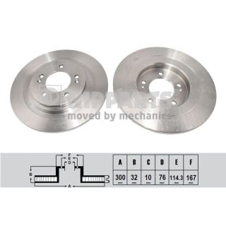 Stabdžių diskas NIPPARTS N3310327