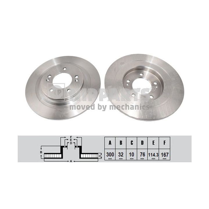 Stabdžių diskas NIPPARTS N3310327