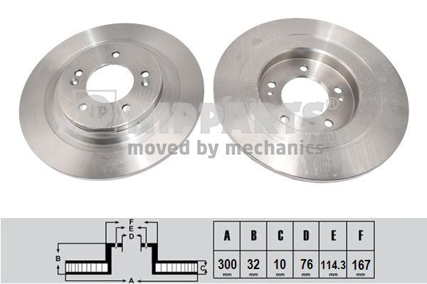 Stabdžių diskas NIPPARTS N3310327