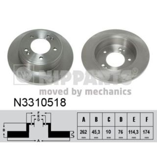 Stabdžių diskas NIPPARTS N3310518