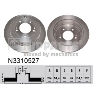 Stabdžių diskas NIPPARTS N3310527