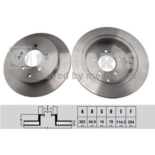 Stabdžių diskas NIPPARTS N3310533