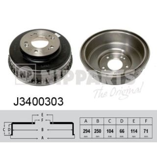 Stabdžių būgnas NIPPARTS J3400303