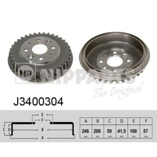 Stabdžių būgnas NIPPARTS J3400304