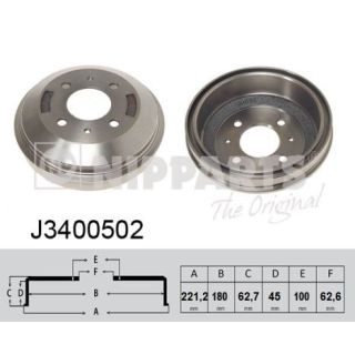 Stabdžių būgnas NIPPARTS J3400502