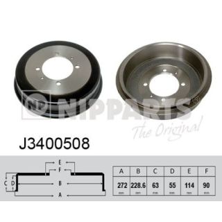 Stabdžių būgnas NIPPARTS J3400508