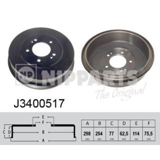 Stabdžių būgnas NIPPARTS J3400517