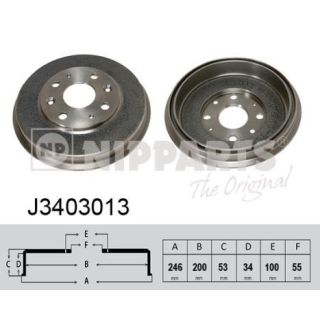 Stabdžių būgnas NIPPARTS J3403013