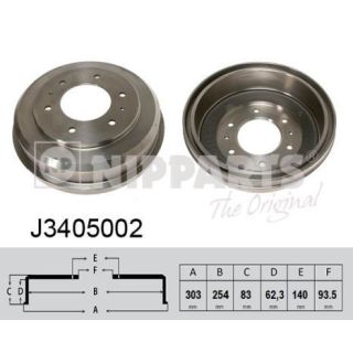 Stabdžių būgnas NIPPARTS J3405002