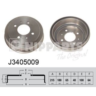 Stabdžių būgnas NIPPARTS J3405009