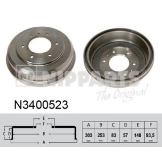 Stabdžių būgnas NIPPARTS N3400523