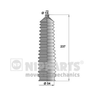 Gofruotoji membrana, vairavimas NIPPARTS J2840304