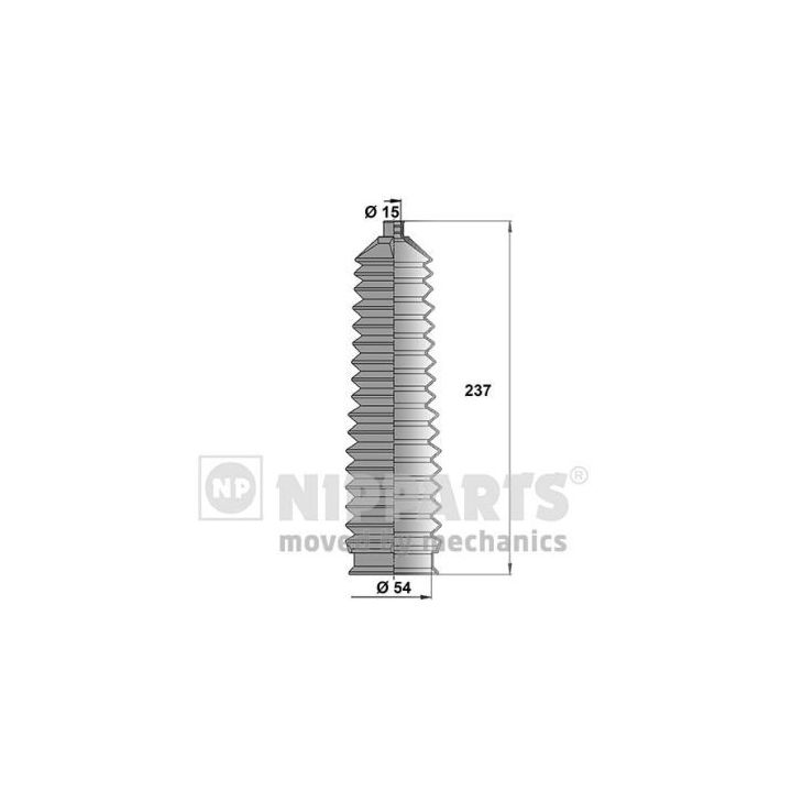 Gofruotoji membrana, vairavimas NIPPARTS J2840304