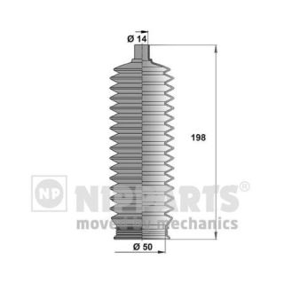 Gofruotoji membrana, vairavimas NIPPARTS J2840502