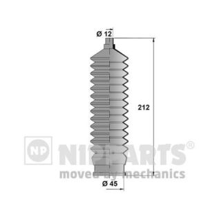 Gofruotoji membrana, vairavimas NIPPARTS J2840901