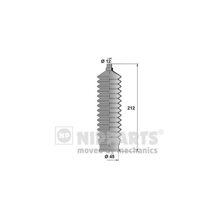 Gofruotoji membrana, vairavimas NIPPARTS J2840901