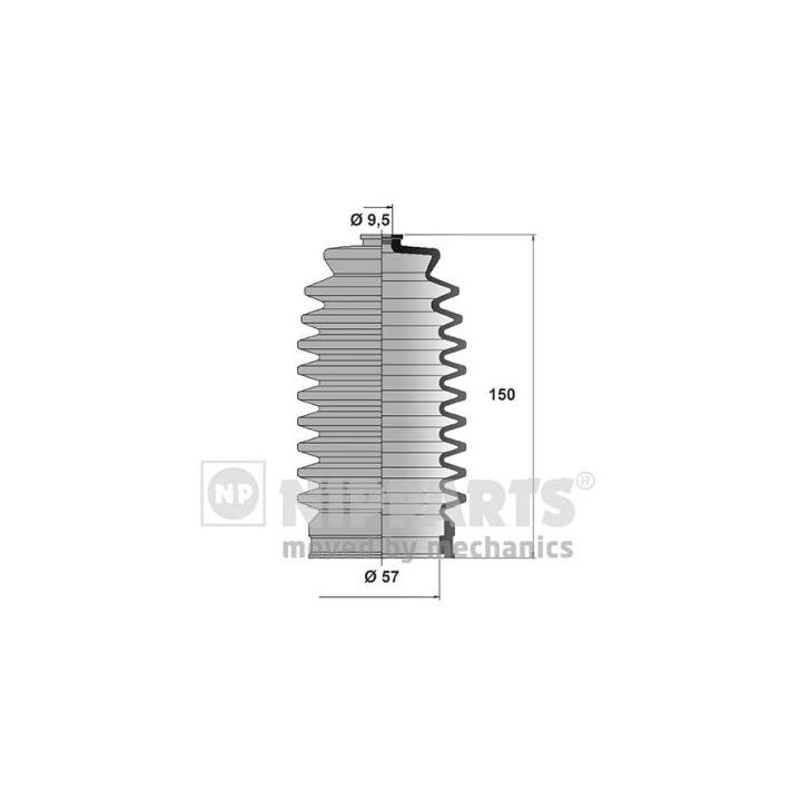 Gofruotoji membrana, vairavimas NIPPARTS J2842000