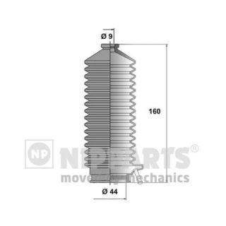 Gofruotoji membrana, vairavimas NIPPARTS J2842007