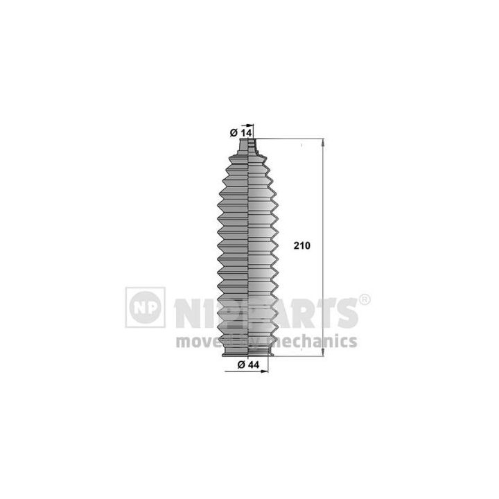 Gofruotoji membrana, vairavimas NIPPARTS J2842011