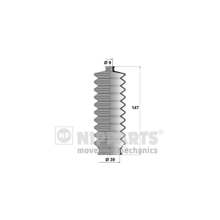 Gofruotoji membrana, vairavimas NIPPARTS J2844000