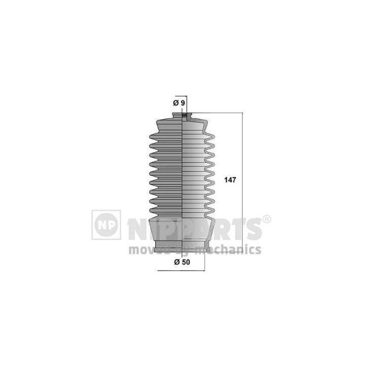 Gofruotoji membrana, vairavimas NIPPARTS J2852003