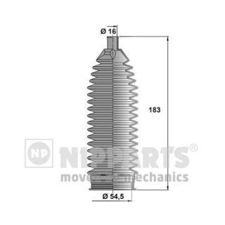 Gofruotoji membrana, vairavimas NIPPARTS N2840512