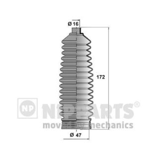 Gofruotoji membrana, vairavimas NIPPARTS N2840514
