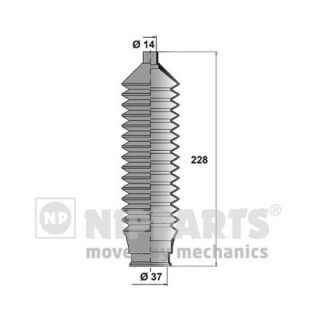 Gofruotoji membrana, vairavimas NIPPARTS N2843014