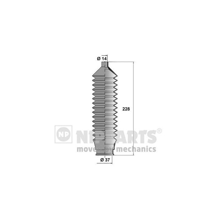 Gofruotoji membrana, vairavimas NIPPARTS N2843014