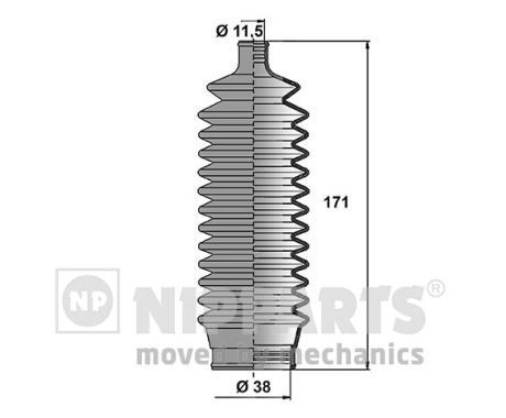 Gofruotoji membrana, vairavimas NIPPARTS N2843018