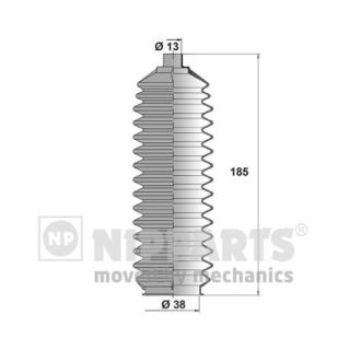Gofruotoji membrana, vairavimas NIPPARTS N2843020