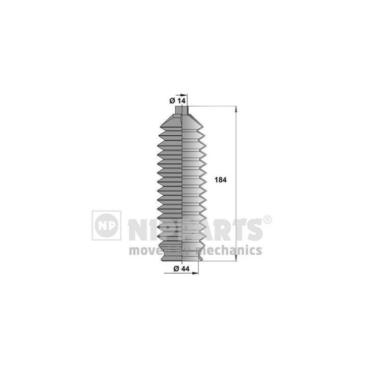 Gofruotoji membrana, vairavimas NIPPARTS N2843021