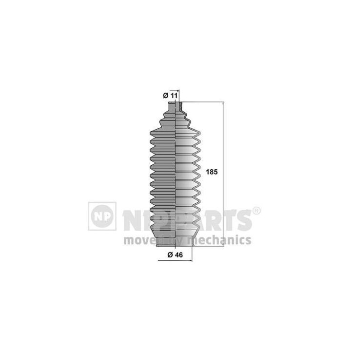 Gofruotoji membrana, vairavimas NIPPARTS N2845004