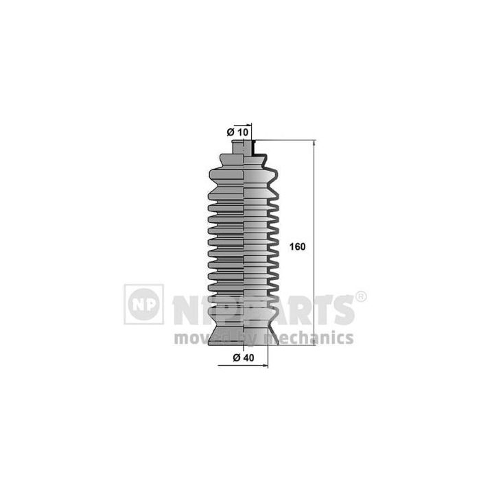 Gofruotoji membrana, vairavimas NIPPARTS N2847011