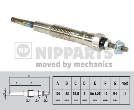 Kaitinimo žvakė NIPPARTS J5718000
