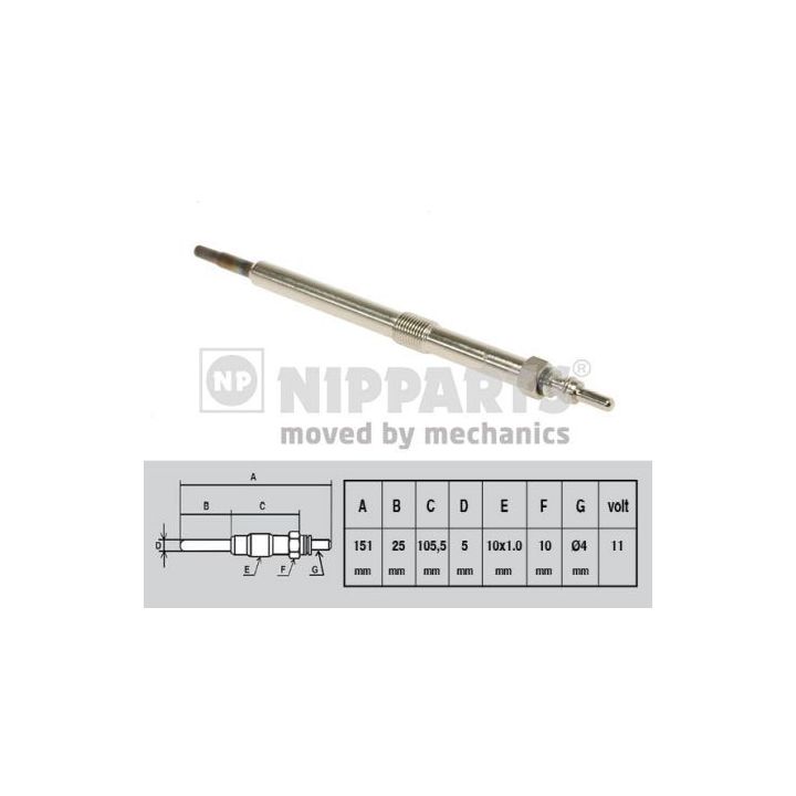 Kaitinimo žvakė NIPPARTS N5711031