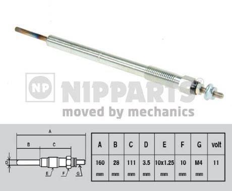 Kaitinimo žvakė NIPPARTS N5712025