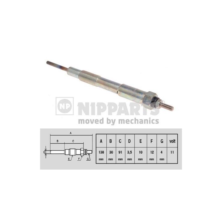 Kaitinimo žvakė NIPPARTS N5713016