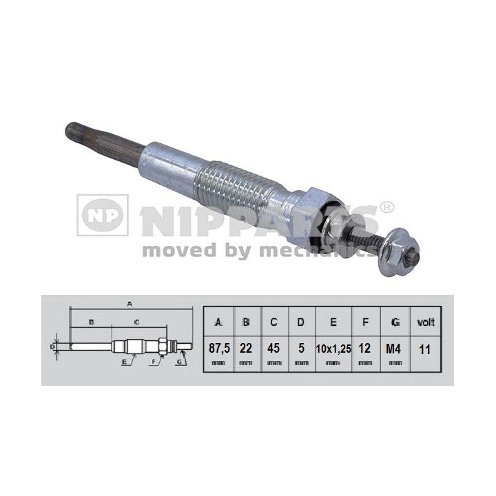 Kaitinimo žvakė NIPPARTS N5715023