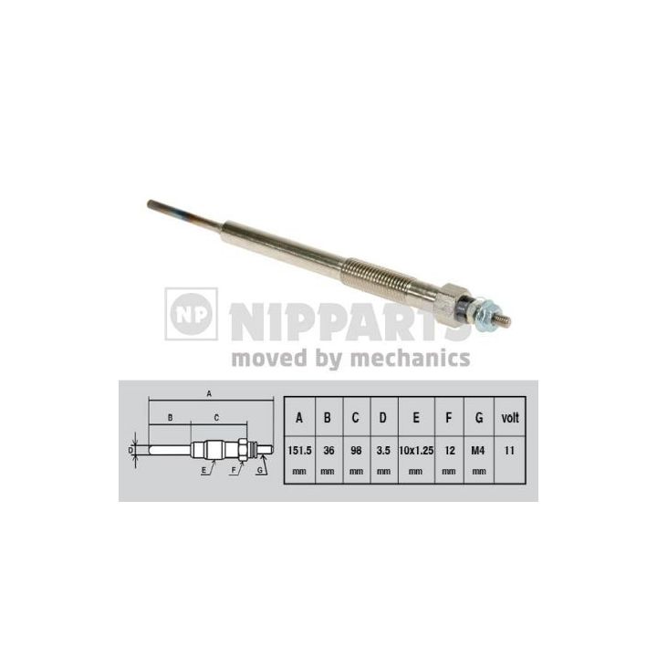 Kaitinimo žvakė NIPPARTS N5719013