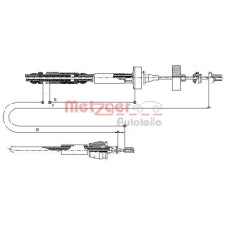 Sankabos trosas METZGER 10.2962