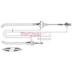 Sankabos trosas METZGER 11.2871