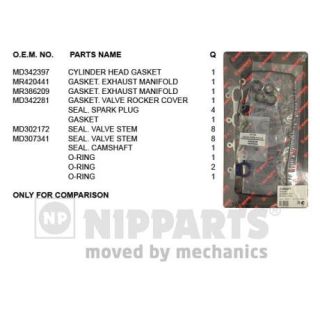 Tarpiklių komplektas, cilindro galva NIPPARTS J1245077