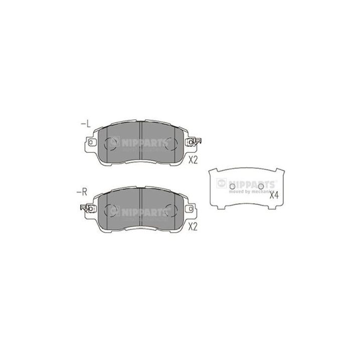 Stabdžių trinkelių rinkinys, diskinis stabdys NIPPARTS N3603078