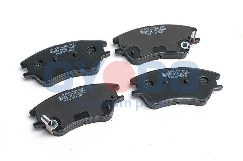 Stabdžių trinkelių rinkinys, diskinis stabdys Oyodo 10H0516-OYO