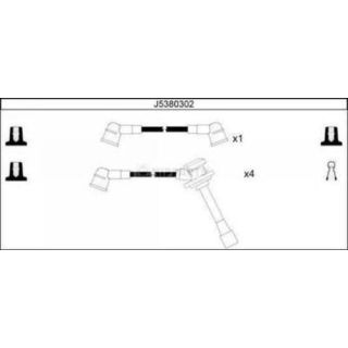 Uždegimo laido komplektas NIPPARTS J5380302