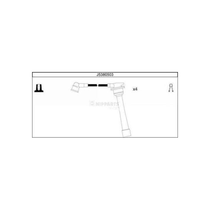 Uždegimo laido komplektas NIPPARTS J5380503