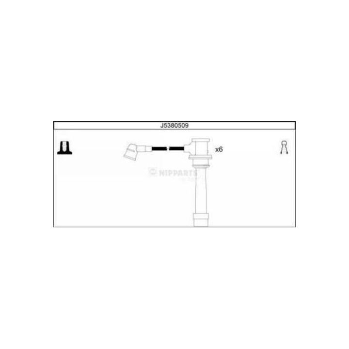 Uždegimo laido komplektas NIPPARTS J5380509